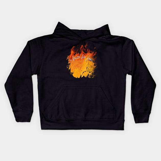 I burn for you - bridgerton - the Duke and I - Daphne and the duke of hastings Kids Hoodie by tziggles